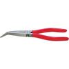 Pointed pliers curved dip-insulated 200mm